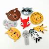 50Pcs Mixed Animal Scrapbooking Decor Sewing Accessories 2 Holes Wooden Buttons