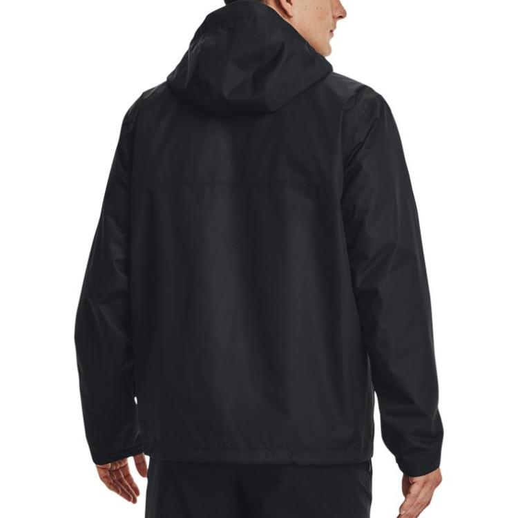 Under Armour Storm2.0 Porter 3-в-1 Съемная спортивная куртка с капюшоном на флисовой подкладке Мужская куртка черная 1371585-001