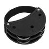 Plastic Foot Tambourine Training Foot Shaker Toy with Metal Bell Percussion Instrument Black