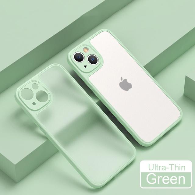 Роскошный ультратонкий матовый защитный чехол для телефона для Iphone 14 13 12 11 Pro Max Xr Xs Max 14plus, мягкий противоударный чехол-бампер
