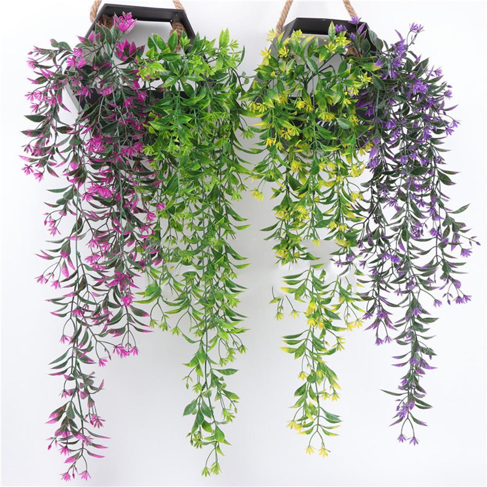 2 шт. искусственные цветы настенное подвесное плетеное растение 78 см  