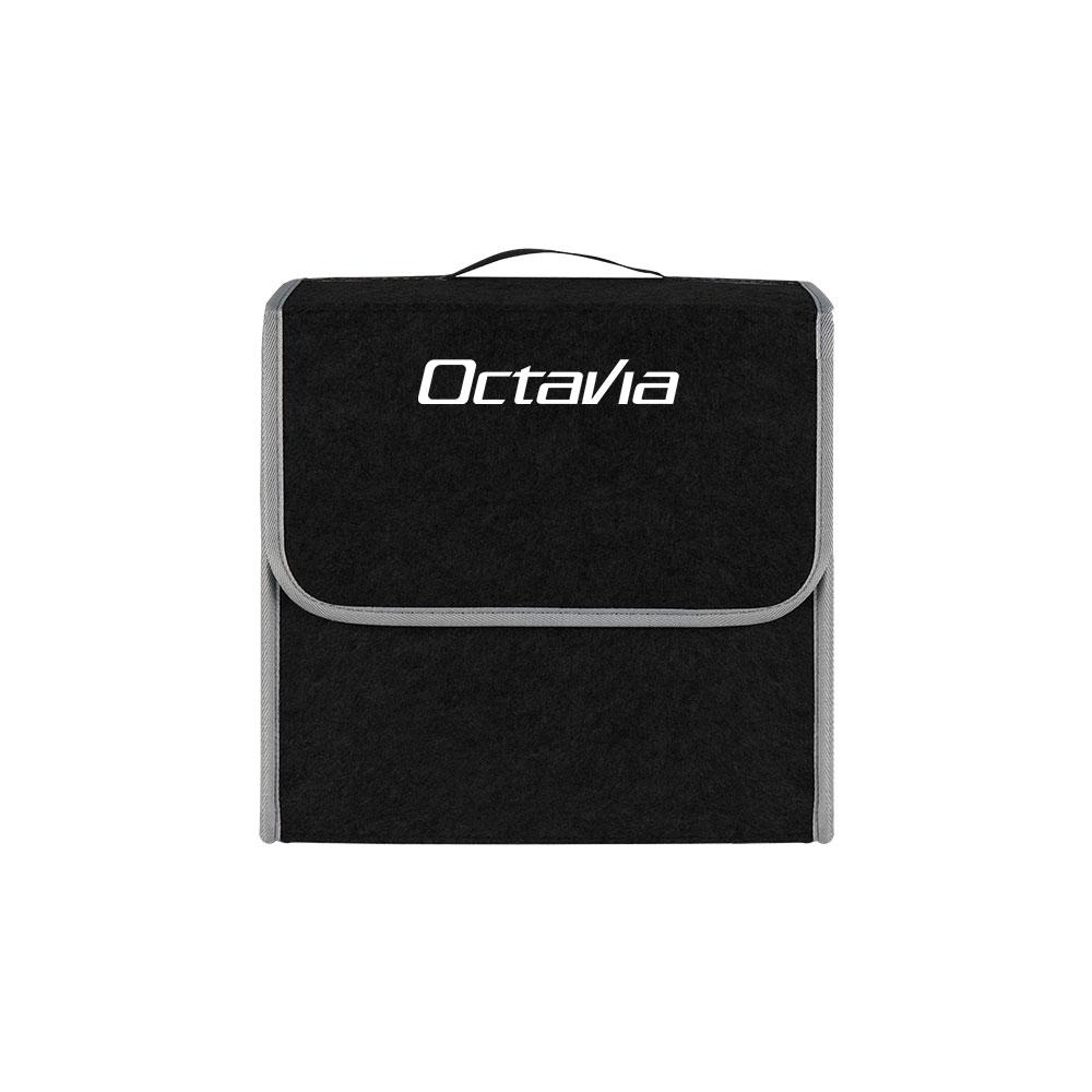 NADH5 Car Trunk Storage Box Foldable Felt Car Organizer Stowing Tidying Box Car Accessories For Skoda S Fabia Octavia VII Karoq Kamiq
