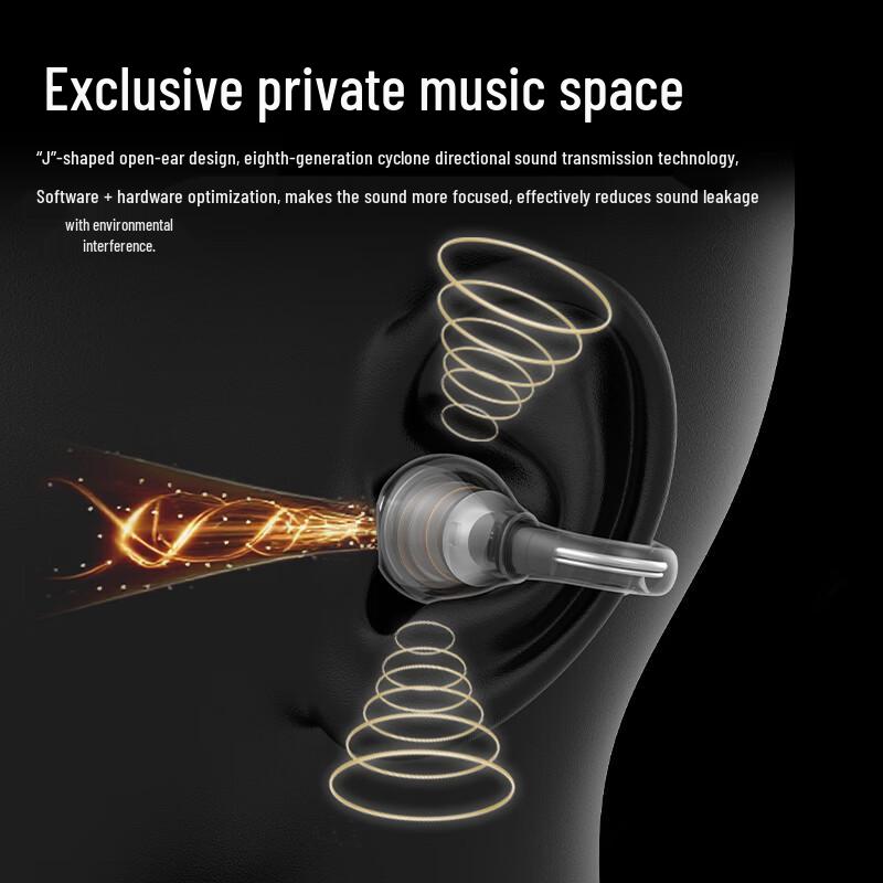 BUGANI Fit B17 AI Translation Open-Ear Bluetooth Ear-Clip Headphones