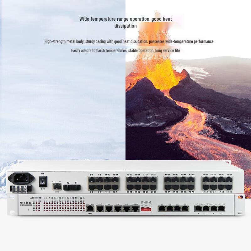 Zhongtian Hengke 64-Channel E1 PDH Fiber Optic Terminal Unit