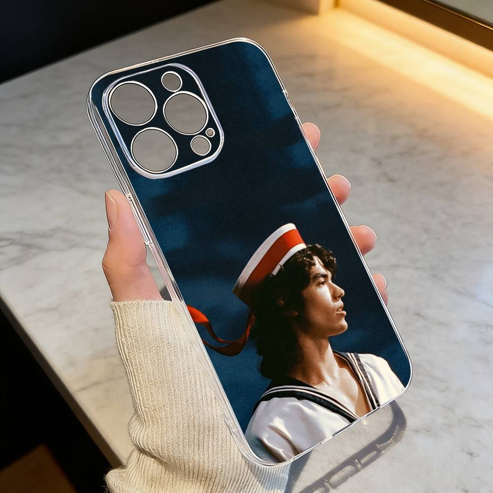 Чехол для телефона C-Conan G-Gray singer Прозрачный Силиконовый Мягкий Для iPhone 17 16 15 14 13 12 11 Mini Pro Max Plus