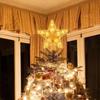 Christmas Tree Ornaments Top Stars LED Light Lamp Christmas Decorations For Home Xmas Trees New Year 2024 Navidad Natal Noel