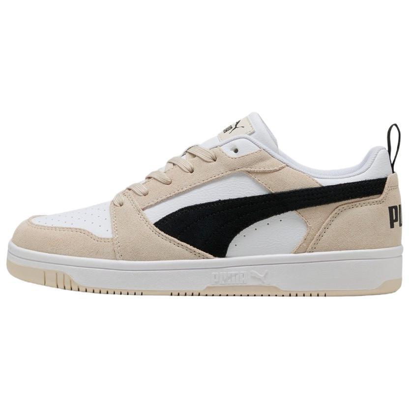 Puma Rebound V6 Устойчивые к истиранию Устойчивые к истиранию Низкие кеды для скейтбординга Мужские Белый 402262-02