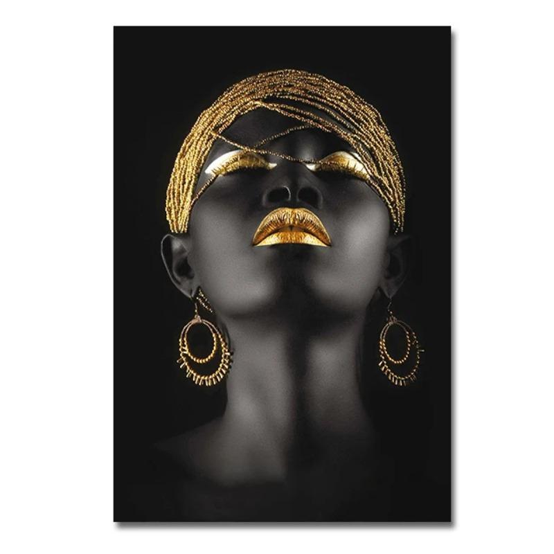 Экзотический шарм, красивая женщина, художественная картина на холсте, модные постеры с персонажами и принты, африканские женщины, настенные художественные фотографии, домашний декор