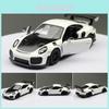 Алюминиевая модель автомобиля Porsche 911 GT2 с инерционным механизмом для коллекционеров