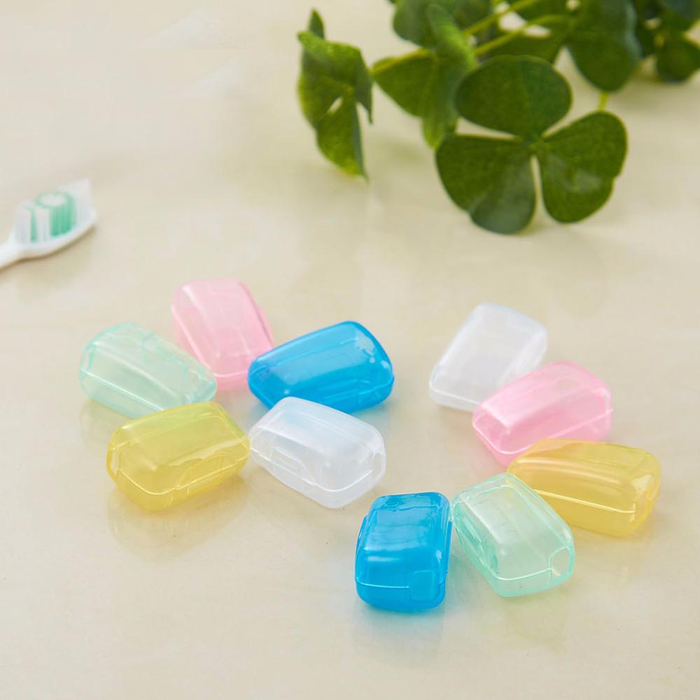 5 Piece Set Portable Travel Toothbrush Cover Wash Brush Cap Case Box Travel Hiking Camping Brush Cap Case YKS Health Germproof