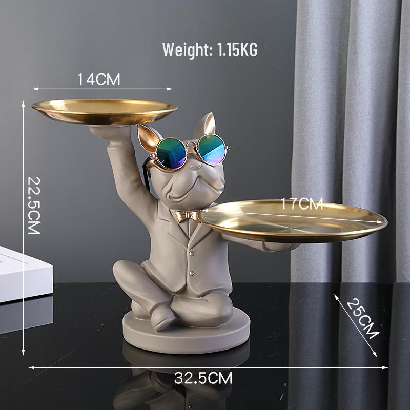 Креативные украшения в виде собаки удачи: Подставка для ключей и конфетница для украшения прихожей или рабочего стола — идеальный подарок на новоселье