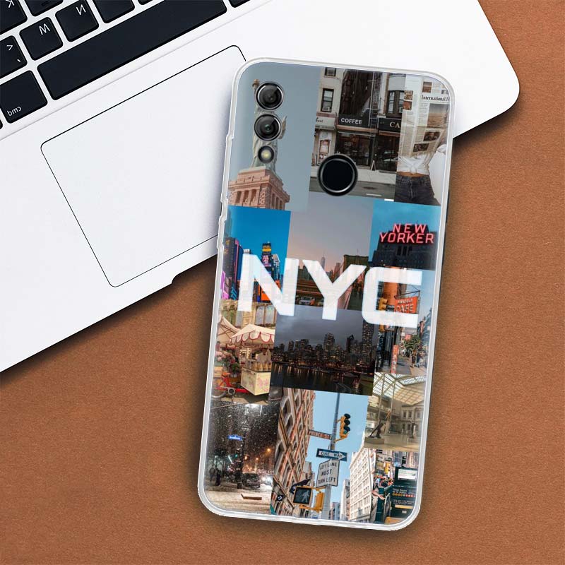 Чехол для телефона NYC New York City для Huawei Y5 Y6 Y7 Y9S P Smart Z 2021 2019 Honor 10 Lite 9 20 9X 8S 8X 8A Pro 20i Coque