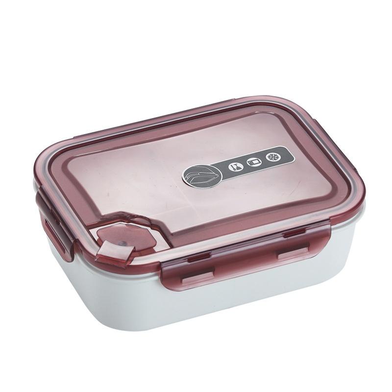 Microwave-safe Plastic Minimalist Healthy Food Storage Container sealed Multi-compartment 1300ml Portable Work Lunch Box