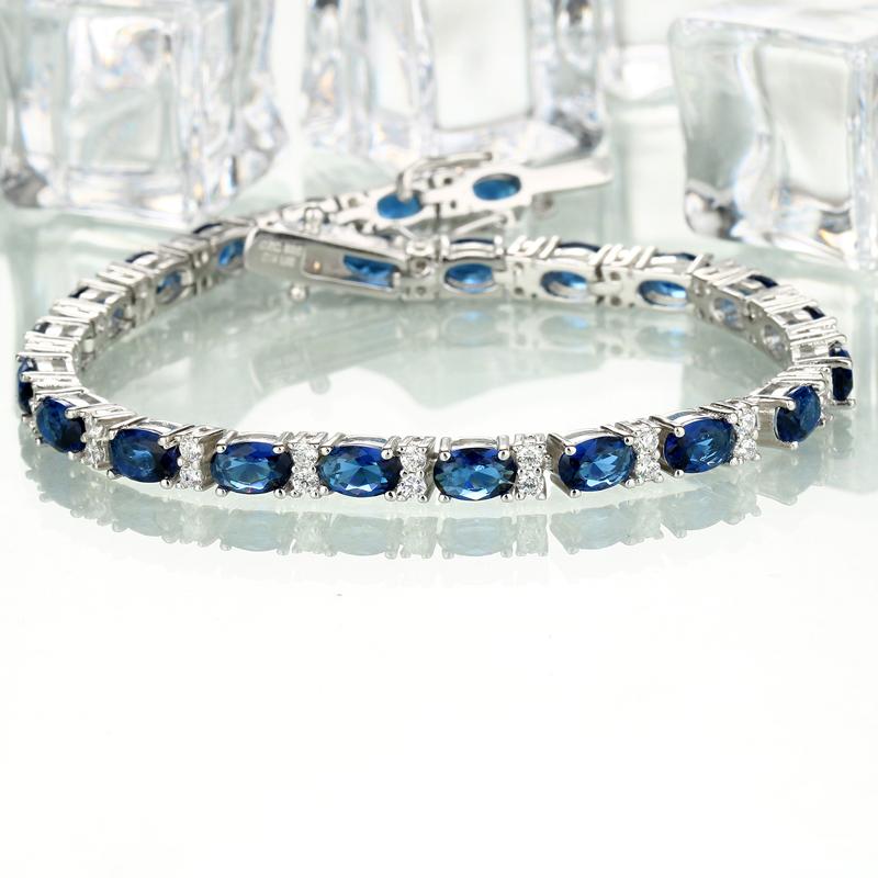 Umcho Женские браслеты из синей шпинели