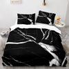 Черный Золотой Металлический Мраморный Комплект Пододеяльника Размер Квин/Кинг/Двуспальный/Полуторный Принт Фольгой Блестящий Постельный Комплект Для Подростков Мальчиков Девочек Мужчин Женщин