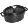 STAUB 405002310 - Cocotte Ovale - Ø 23 Cm - Noir Mat