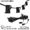 String Light E12 Sockets C7 Base Electric Cable EU 220V US 110V Lamp Hold Connectable Waterproof Wedding Birthday Decoration