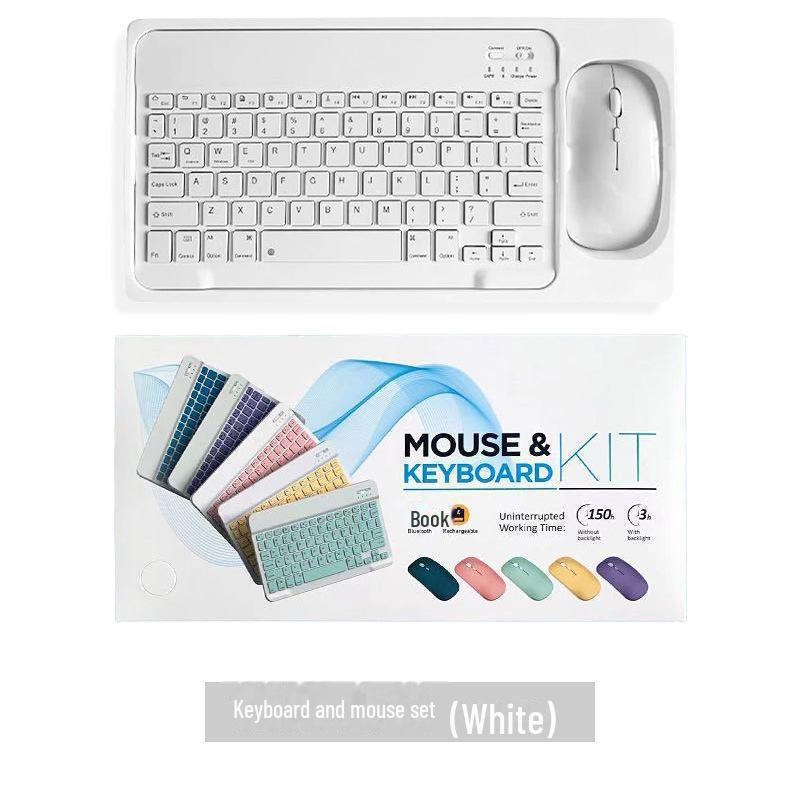 Беспроводной Bluetooth-комплект клавиатуры и мыши для планшетов Apple iPad, Huawei Honor и устройств Android