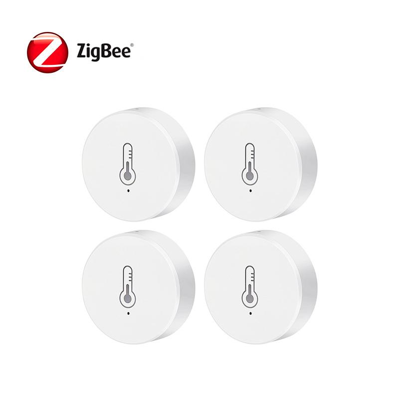 Tuya ZigBee Датчик температуры и влажности в реальном времени Работает с Alexa Google Home Умный дом Умная жизнь / Управление через приложение Tuya Smart