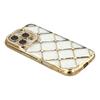 For iPhone 16 Pro Max Case Rhinestone Decor Electroplating TPU Phone Cover