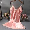 Sexy Women Night Robe Solid Color Sleeping Sleepwear Comfortable Women Nightdress Lady Clothing