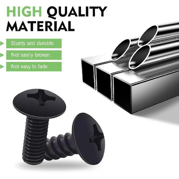 8 PCS Car License Plate Screws, Anti-Breakage Anti-Aging 304 Stainless Steel Screws Bolt, License Plate Frame Mounting Kit with Installation Tool,