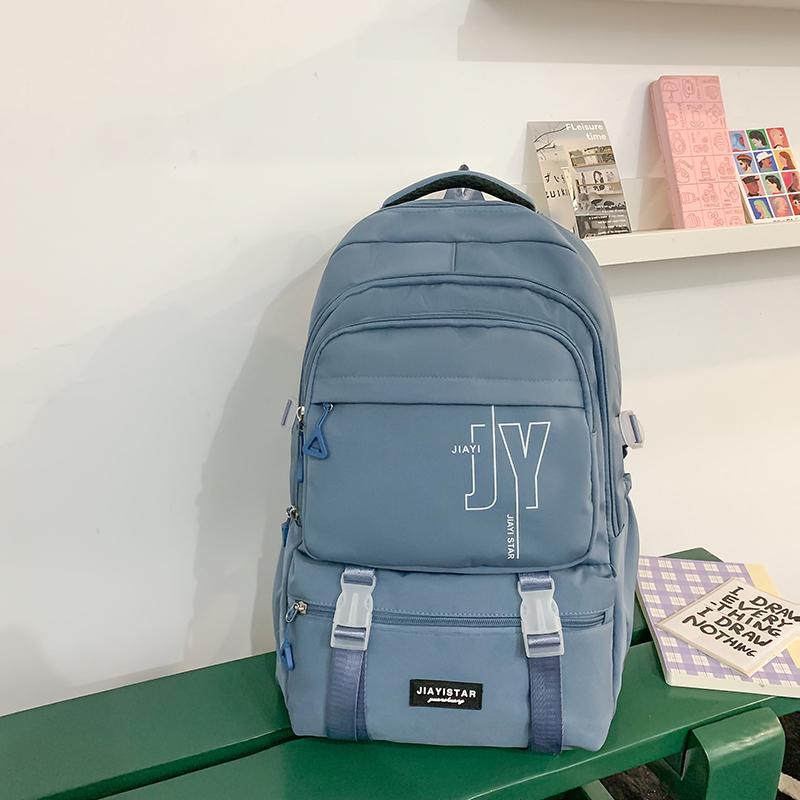 Школьный рюкзак для средней школы, женский рюкзак с буквенным принтом, большой вместимости, дорожный рюкзак