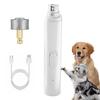 Electric Pet Nail Grinder USB Rechargeable Dog Nail Trimmer with LED Light 3 Grinding Methods Silent Portable Nail Grinder for Small To Large