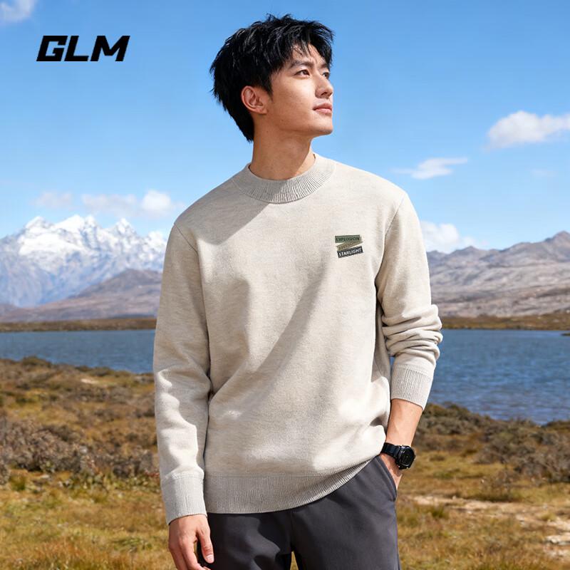 GLM Men's Winter Fashion Half-High Collar Knit Sweater