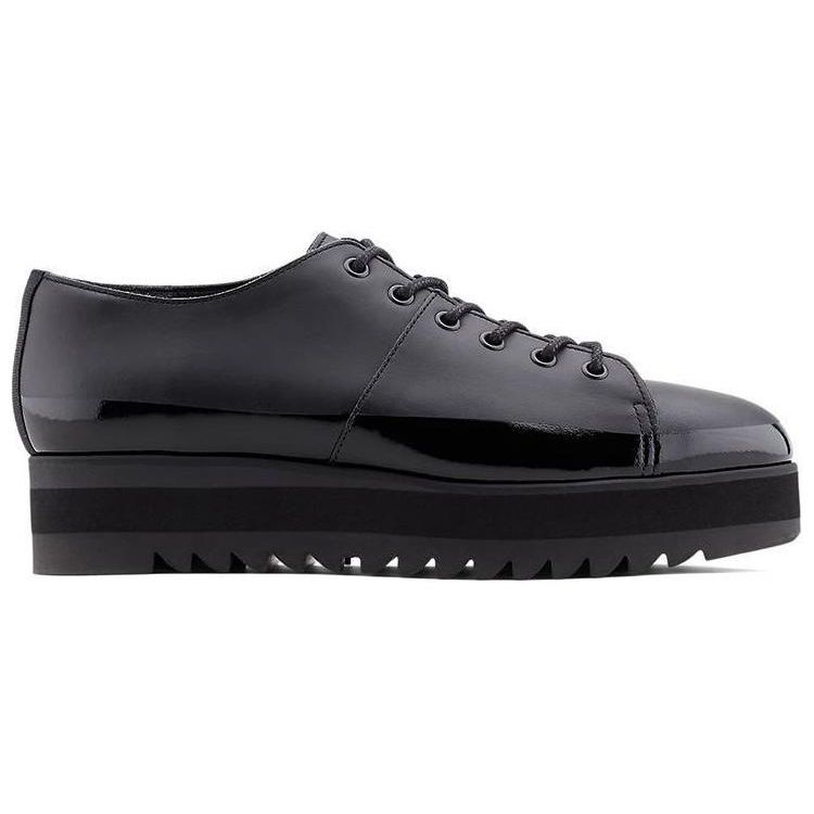 ONITSUKA TIGER Шнуровка Низкие Удобные Толстая Подошва Прочные Низкие Кеды для Скейтбординга Женские кроссовки Черный 1182A320-001
