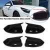 2 шт. ABS Крышка зеркала заднего вида бокового зеркала автомобиля Колпачок крыла Внешний корпус двери Ободок Клейкие детали Для Hyundai Elantra -2025