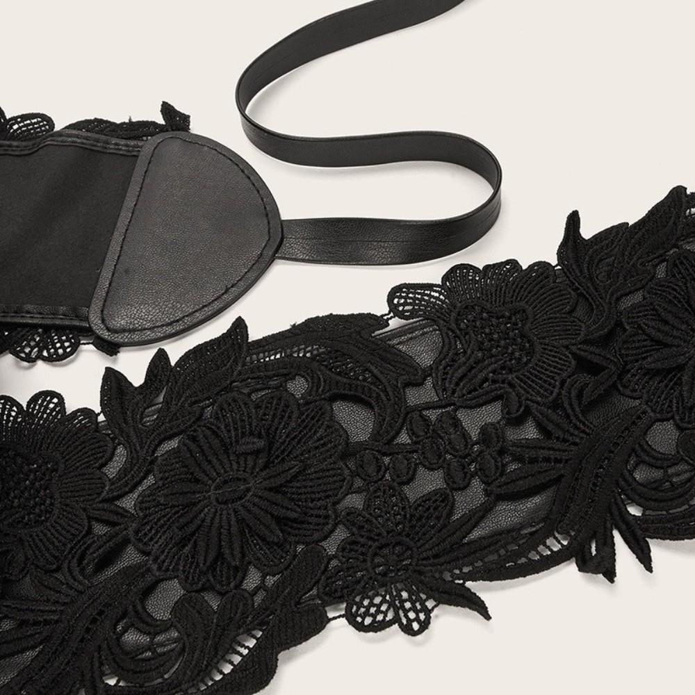 Wide Lace Belt Vintage Waist Band Boho Style Obi Belt for Dresses