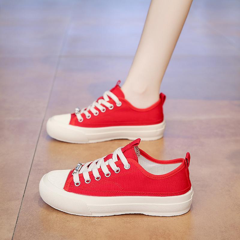 Flat Bottom Thin New Non-slip Board Shoes 2025 Casual Little White Shoes Breathable and Versatile Summer Canvas Shoes Women