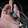 IJHD3 Car Keychain Auto Emblem Keyring Pendant Accessories For Alfa Romeo Giulietta 159 Mito Giulia Stelvio 147 156 Tonale Brera Disco
