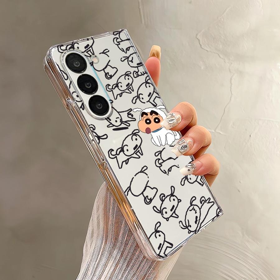 Crayon Shin Chan Nene Case for Samsung Galaxy Z Fold 7 6 5 4 3 ZFold3 ZFold7 ZFold5 ZFold6 ZFold4 Back Phone Cover