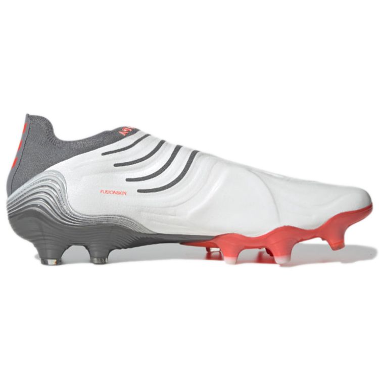 Adidas Copa Sense+ FG White Solar Red Кроссовки унисекс Cloud-White Iron-Metalic FY6218
