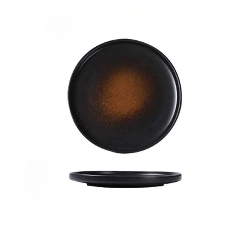 Керамическая тарелка для пасты в японском стиле, тарелка для стейка, тарелка для западной кухни, бытовая тарелка в стиле инс, посуда для еды и коммерческого использования