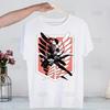 Футболка Attack on Titan для мужчин, ретро, ​​с эффектом потертости, Liberty, Eren Levi's, Harajuku, Shingeki No Kyojin, хип-хоп, мужские футболки.