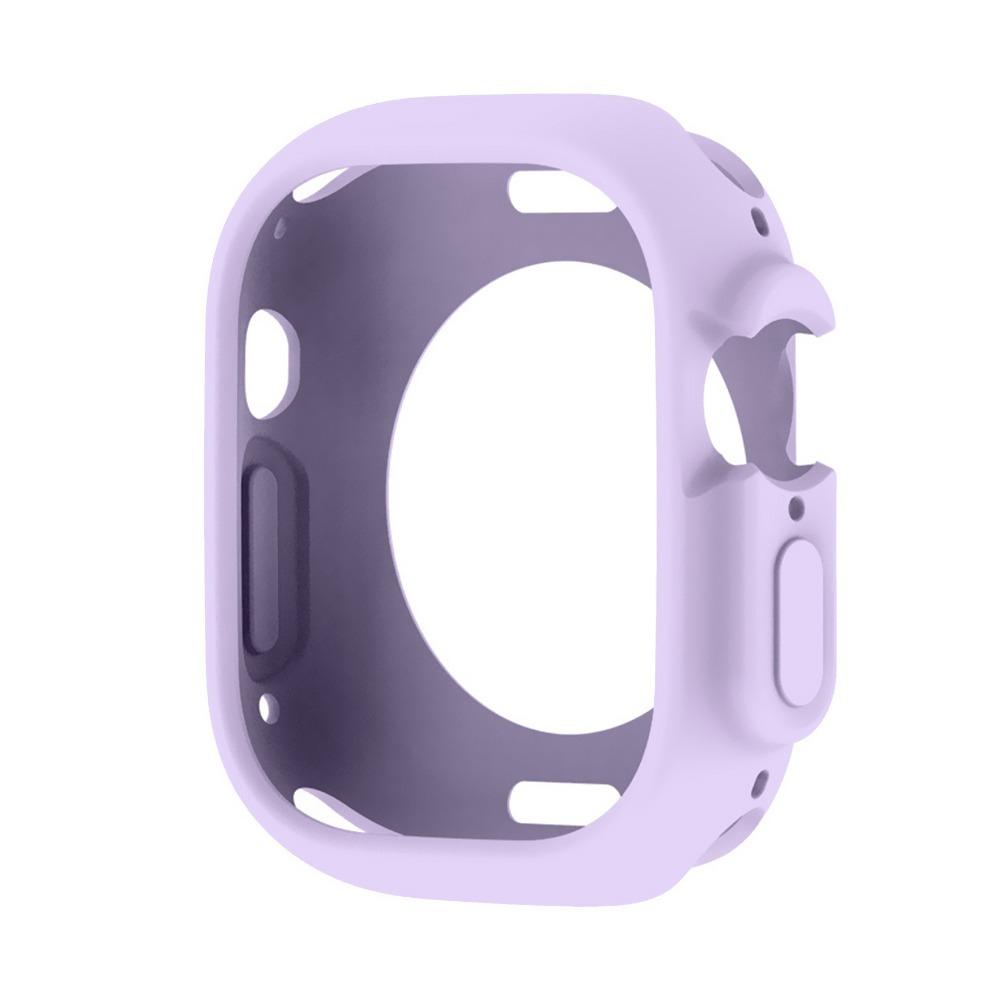 Полый силиконовый чехол, защитная пленка для экрана, защитная рамка для умных часов Apple Watch Ultra 49 мм