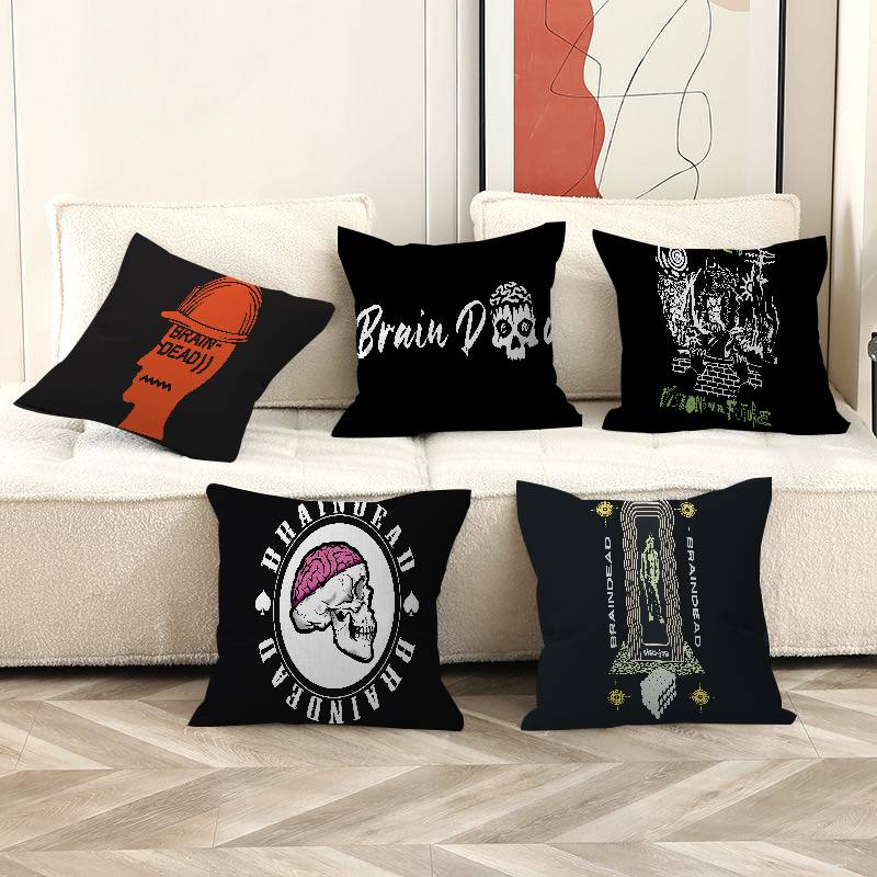 Brains-Dead-Logo Pillow Gift Home Office Decoration Pillow Bedroom Sofa Car Cushion Coverpillow Case