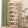 VidaXL Bookcase-Room Divider 80x30x199.5 Cm Solid Pine