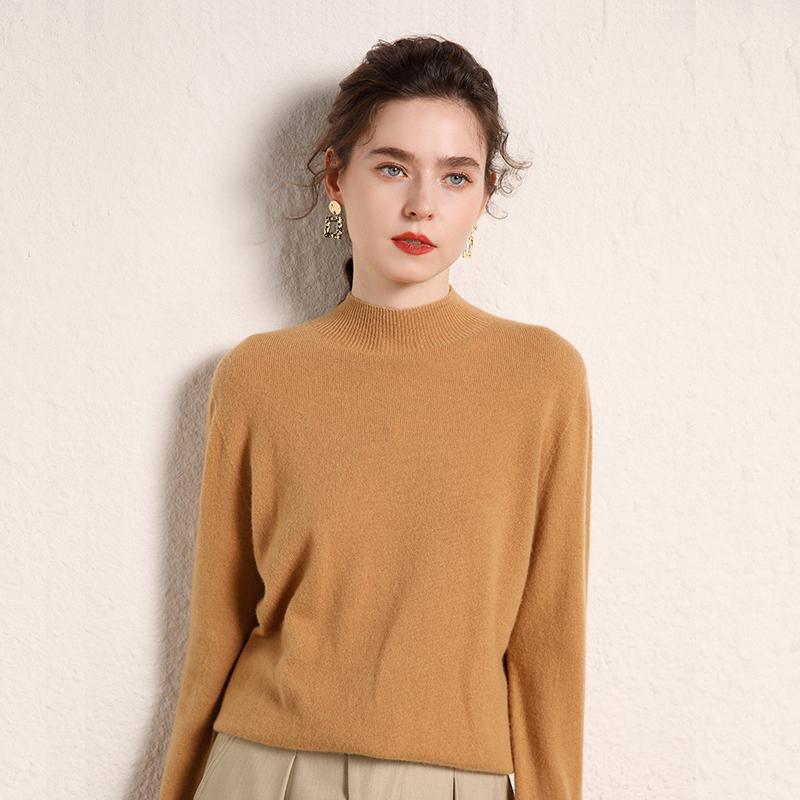 Women's Cashmere Sweater Qinghe Cashmere 100% Cashmere Women's Autumn and Winter Cashmere Sweater Soft and Warm