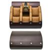 Watch Travel Case ,6 Slot Watch Roll Travel Case Organizer Display - PU Leather Watch Case - Watch Organizer  for Men & Women