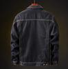 Winter Warm Fleece Lined Denim Jacket for Men Fashion Casual Thick Outwear Male Cowboy Jean Coat for Cold Weather