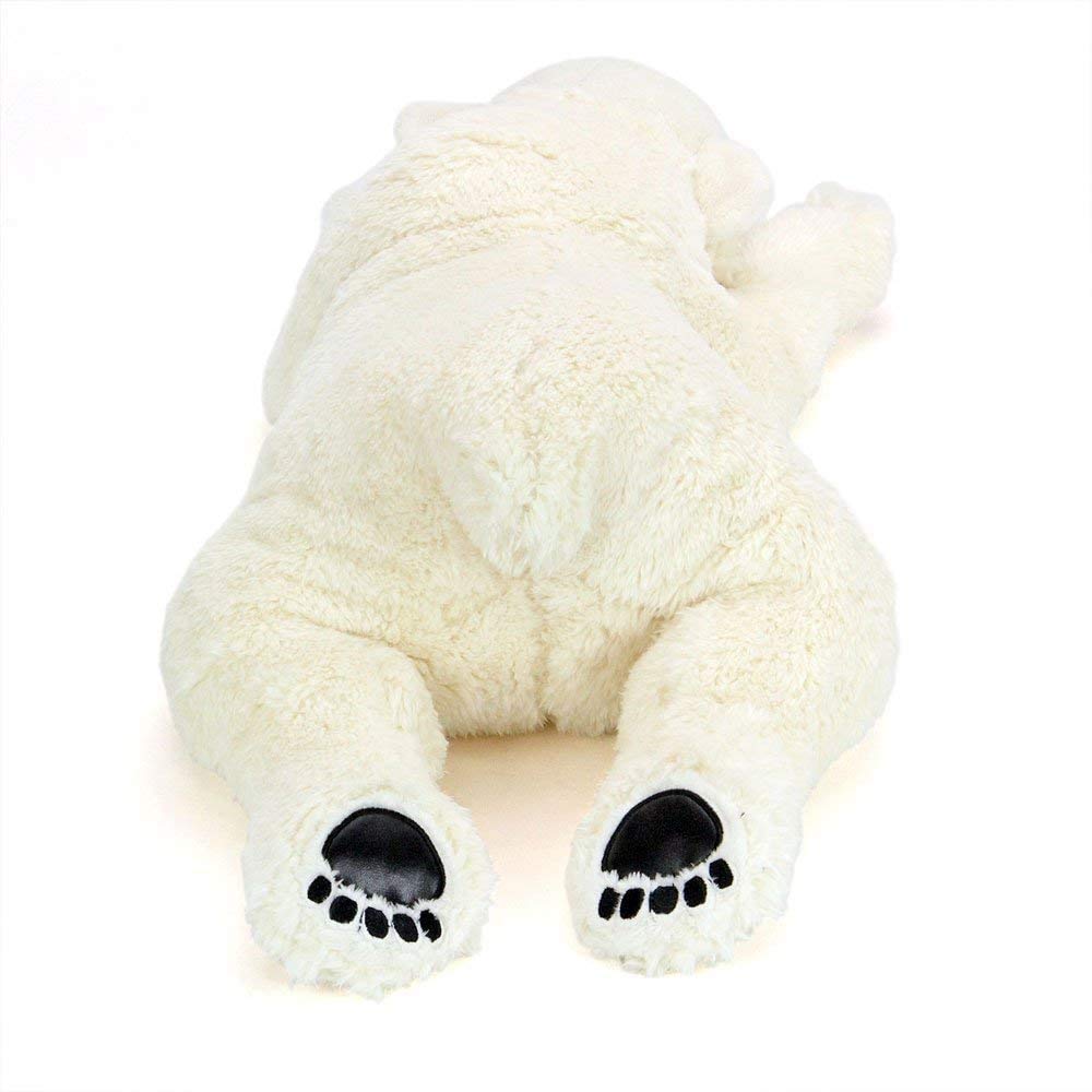 Carolata Polar Bear Plush Toy Realistic Bear Animal Toy Doll Gift Present Birthday Christmas Present (Large/Nestling Series/Soft Touch) (Twice Tested)