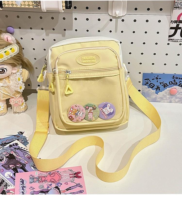 2025 осень новая прозрачная сумка-мессенджер повседневная простая студенческая модная сумка-боль сумка персонализированная сумка для мобильного телефона