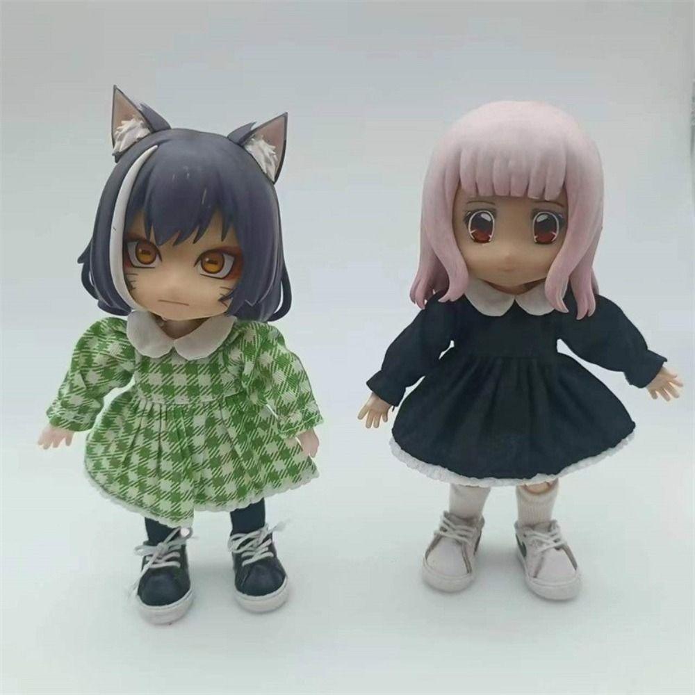 Наряды для кукол с рукавами в виде листьев лотоса, платья, одежда для кукол ручной работы, юбка, 1/11, куклы OB11/1/12, BJD