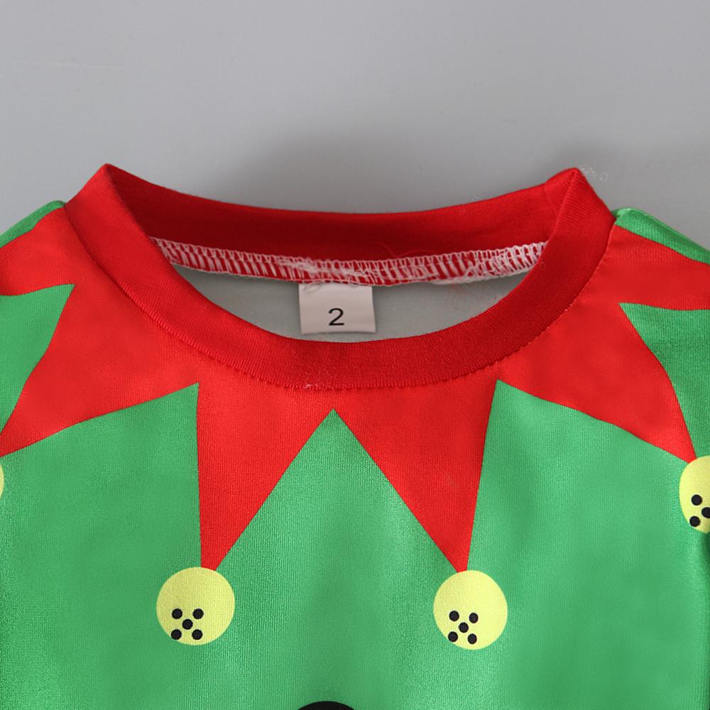 Рождественский Санта-Клаус, олень, динозавр, детская рубашка и брюки, пижамный комплект из 2 предметов для 2-7 лет