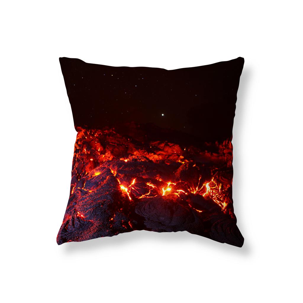 Наволочка с извержением вулкана, молнией и пейзажем, декоративная наволочка для дивана, наволочка на подушку для стула, домашний декор для комнаты