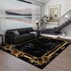 Black Gold Marble CARPET FOR LIVE ROOM Washable Room Decorations Sofa Table Large Area Rugs Non-slip Large Rug Coffee Tables Mat
